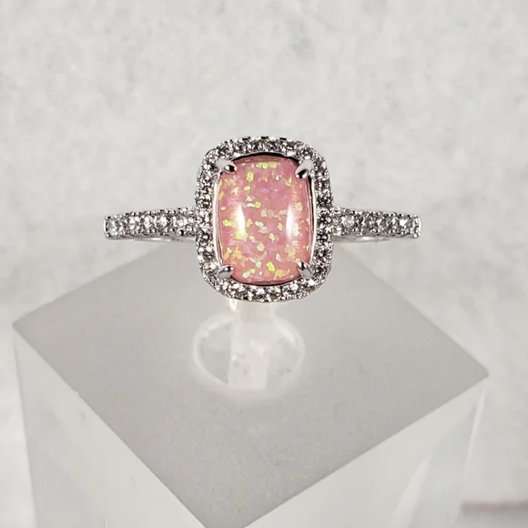 18k Pink Opal Ring - Picture 3 of 8